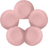 shell-shaped dessert plates - reusable 15 cm plastic plates - for appetizers, wedding cakes, and salads - ideal for travel, picnics, and parties (pink)
