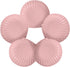 shell-shaped dessert plates - reusable 15 cm plastic plates - for appetizers, wedding cakes, and salads - ideal for travel, picnics, and parties (pink)