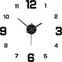 Frameless Wall Clock - Modern 3D DIY - Large Display for Clear Reading - Easy to Stick - Modern Living Room Decor