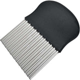Vegetable knife - Stainless steel - Serrated blade - Potato chip cutter - Fruit and vegetable cutter - Kitchen tool