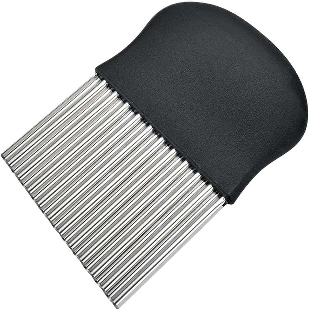 Vegetable knife - Stainless steel - Serrated blade - Potato chip cutter - Fruit and vegetable cutter - Kitchen tool