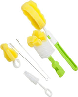 6 pieces baby bottle brushes and feeding bottle cleaning brushes for babies, toddlers, and preschoolers (Random color)