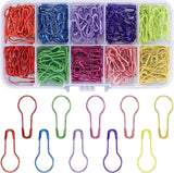 300 Pear-shaped safety pins - 10 colors available - Gourd-shaped metal pins - Pumpkin pins - Pear-shaped safety pins - Sewing markers - Line markers - Suitable for crochet, knitting, and DIY crafts