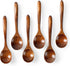 Wooden Spoons - 17cm Bamboo Spoons - Eco-friendly - Versatile Use - Perfect for Honey Jars & Jams (6-piece)