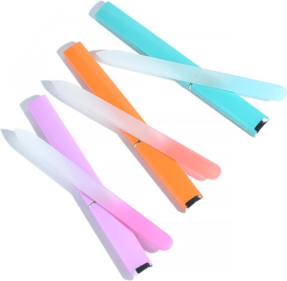 Glass Nail File Set 3-Piece – Double-Sided, with Case, Gift for Women
