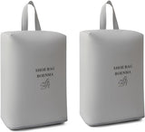 2 Shoe Storage Bags - Travel and Home Organization - Sealed and waterproof shoe organizers, breathable and odor-free for freshness (grey)