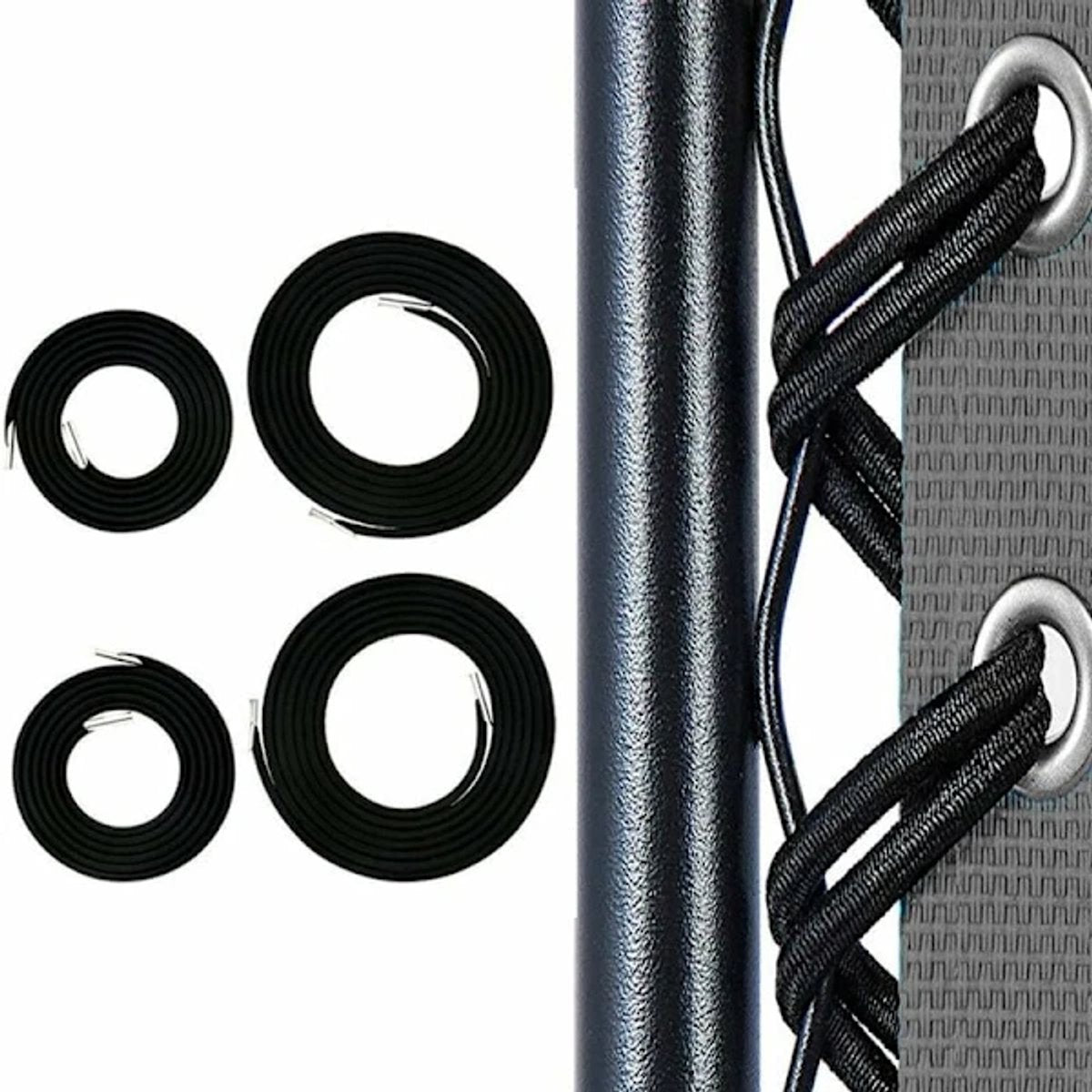Elastic band for 1 set – Black, 2 long + 2 short (export model)