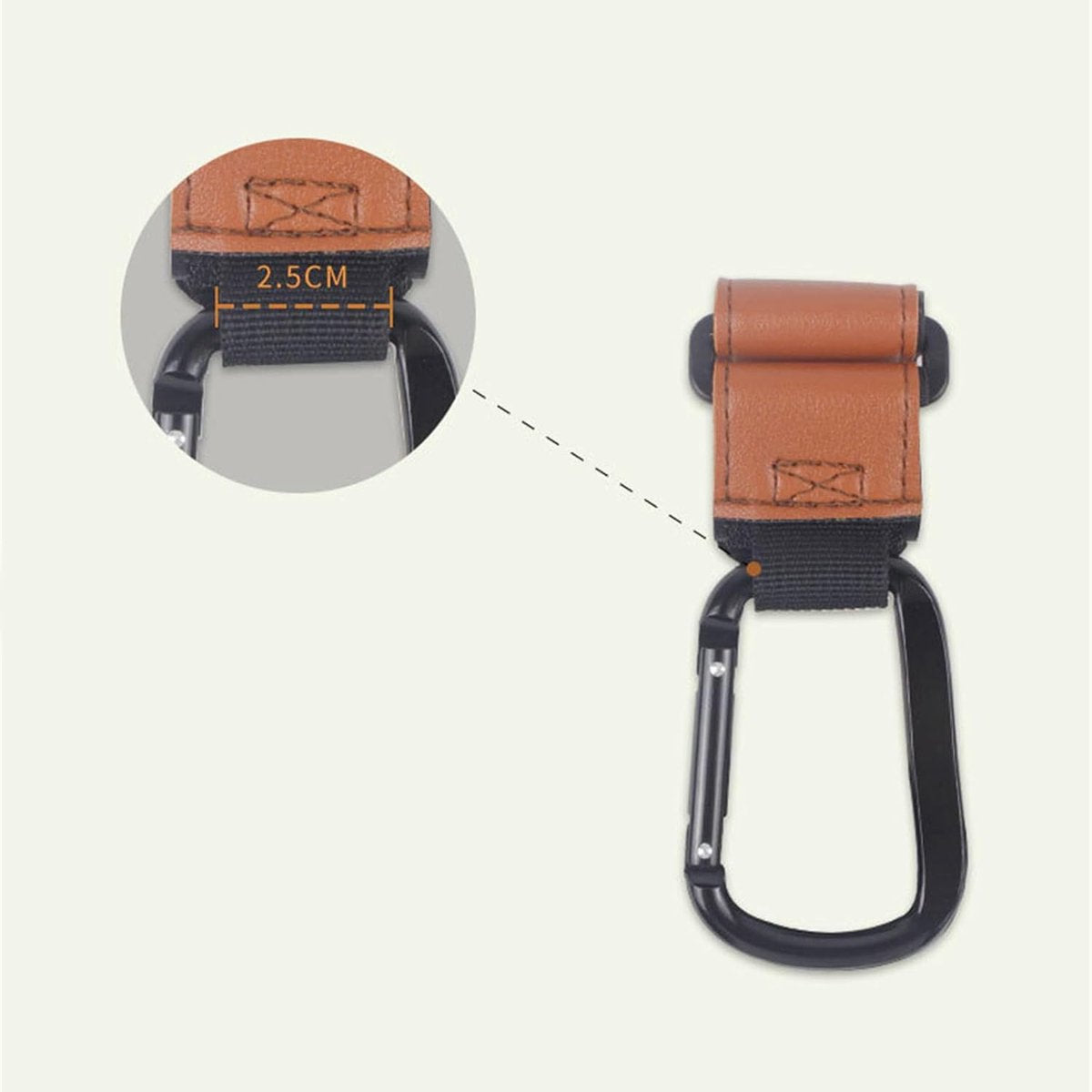 Hanging hook Carabiner hooks - shopping bags Mommy - Bag hook Bag clip for outdoor travel - 5 pieces