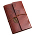A6 Loose-Leaf Notebook 6 Holes - Synthetic PU Cover Retro - Unguided Paper 75 Sheets