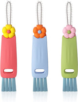 3-in-1 crevice brush for bottle caps - Multifunctional crevice brush for water bottle caps - Portable bottle cleaning brush - Household kitchen cleaning tool