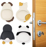 Pieces Door Knob Wall Protector - Cute Rubber Doorstop - Self-Adhesive Wall Protection Pads for Door Knobs