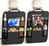 Two-pack storage bags for the car back seat - with touchscreen tablet holder - 6 storage bags - protective cushions - car seat covers - children&