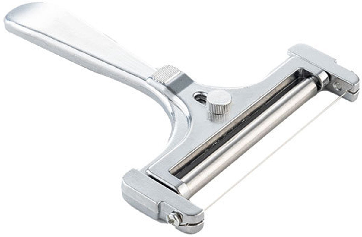 1 Piece Stainless Steel Cheese Slicer with Adjustable Thickness - For Soft, Semi-Hard Cheeses & Cheddar - Dishwasher-Safe Kitchen Tool