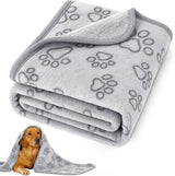 76x104cm Dog blankets for medium-sized dogs, cats, Premium soft dog blankets for small dogs, washable, Puppy blanket, Dog supplies for puppies (grey)