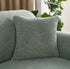 Waterproof cushion cover 45x45 - set of 2 cushion covers - Grass green jacquard leaf pattern