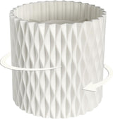 Pen Holder - Multifunctional - Makeup Brush Holder 5 Compartments - Aesthetic Design for Home Office Students - White