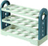 Egg Basket 30 Compartments 3 Layers - Dark Blue Flip-Down - With Handle for Refrigerator