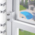 Sliding window locks - Horizontal & up/down - 4 sets silver