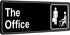 Acrylic Door Panel – Self-Adhesive, 3.2×9×0.2 inches, Black & White