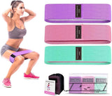 Resistance Bands - Resistance Band - Fitness Elastics - Non-slip, secure fit - Sturdy latex-free fabric - Full Body Workout - For women, home and gym training