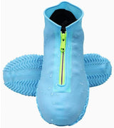 Waterproof shoe covers - Rain boot covers - Non-slip rain boots - Overshoe-style rain boots - Blue - Size 39-42