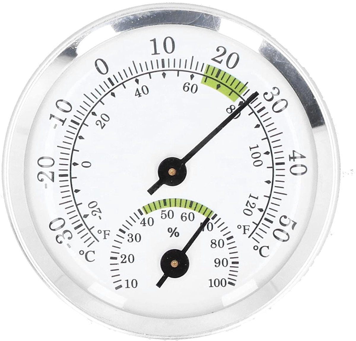 Dial Thermometer-Hygrometer Mini - -30~50℃ - For Refrigerator & Cigar Box