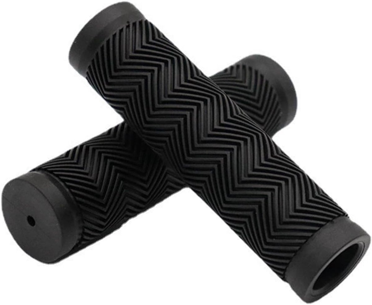 Bicycle handlebar grips - 90 mm long - suitable for bicycles, mountain bikes, beach cruisers, scooters, and folding bikes - soft, comfortable, and non-slip.