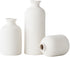 Ceramic vase set - Modern home decor vases - Suitable for bookshelves, living rooms, bedrooms, dining table decoration, gifts and small flower arrangements (3 pieces)