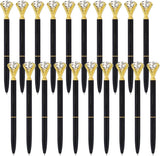 Ballpoint pen - 20 pieces - Metal casing - Black ink - Suitable for weddings, office occasions, etc. - Black