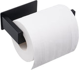 Toilet paper holder without Bohren - Selbstklebender Toilet paper roll holder, Toilet paper holder from Edelstahl - Toilet paper holder for kitchen and bath - Black