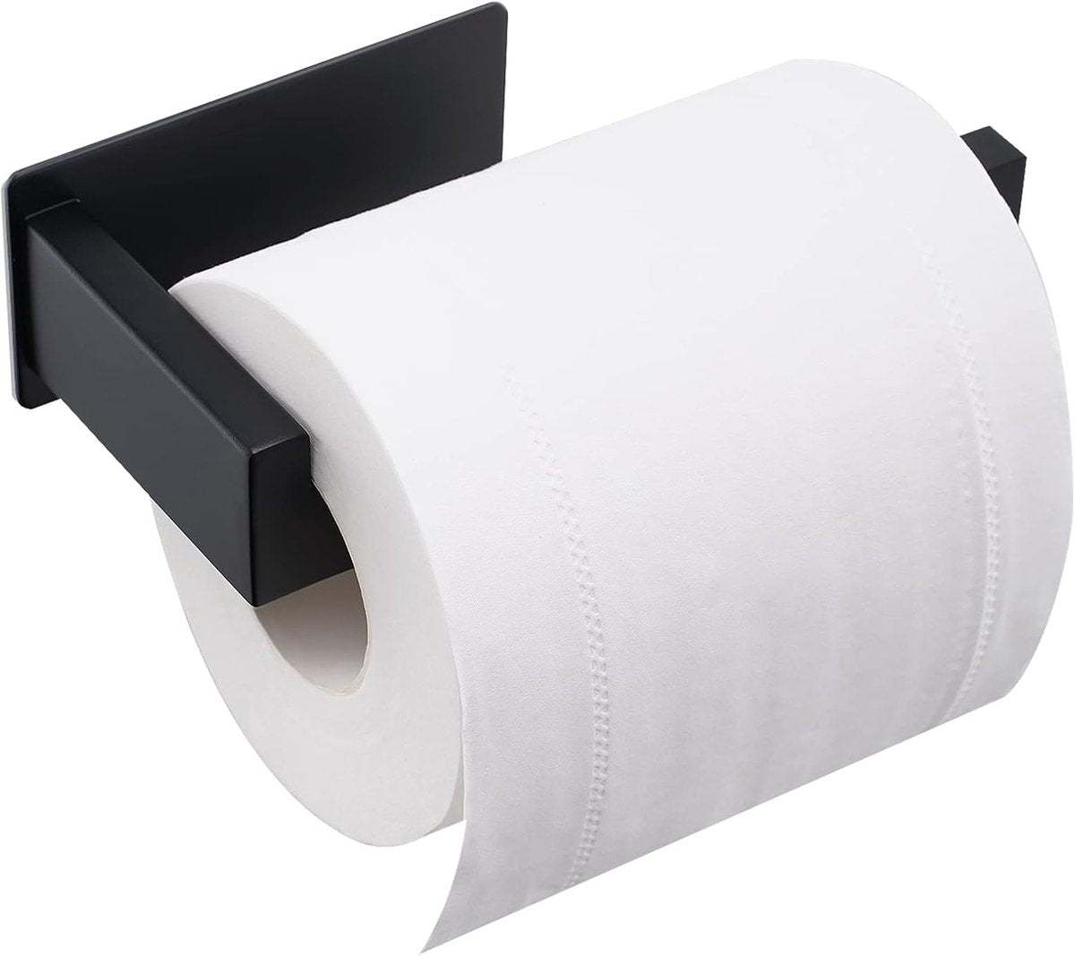 Toilet paper holder without Bohren - Selbstklebender Toilet paper roll holder, Toilet paper holder from Edelstahl - Toilet paper holder for kitchen and bath - Black