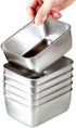 6 Food Containers with Lids - Reusable, Stackable, Waterproof - Stainless Steel - Suitable for Oven, Refrigerator, and Dishwasher - 13.5*10.5*6 cm (500 ml)