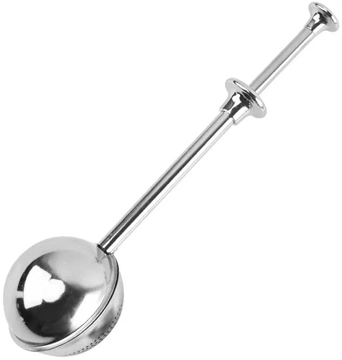 Flour Sieve - 304 Stainless Steel Fine Kitchen Sieve - Long-handled kitchen sieve - Handy Dusting Tool with Fine Mesh - Ideal for Powdered Sugar and Spices