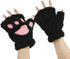 gloves-winter gloves-half-finger gloves - Extra thick men&