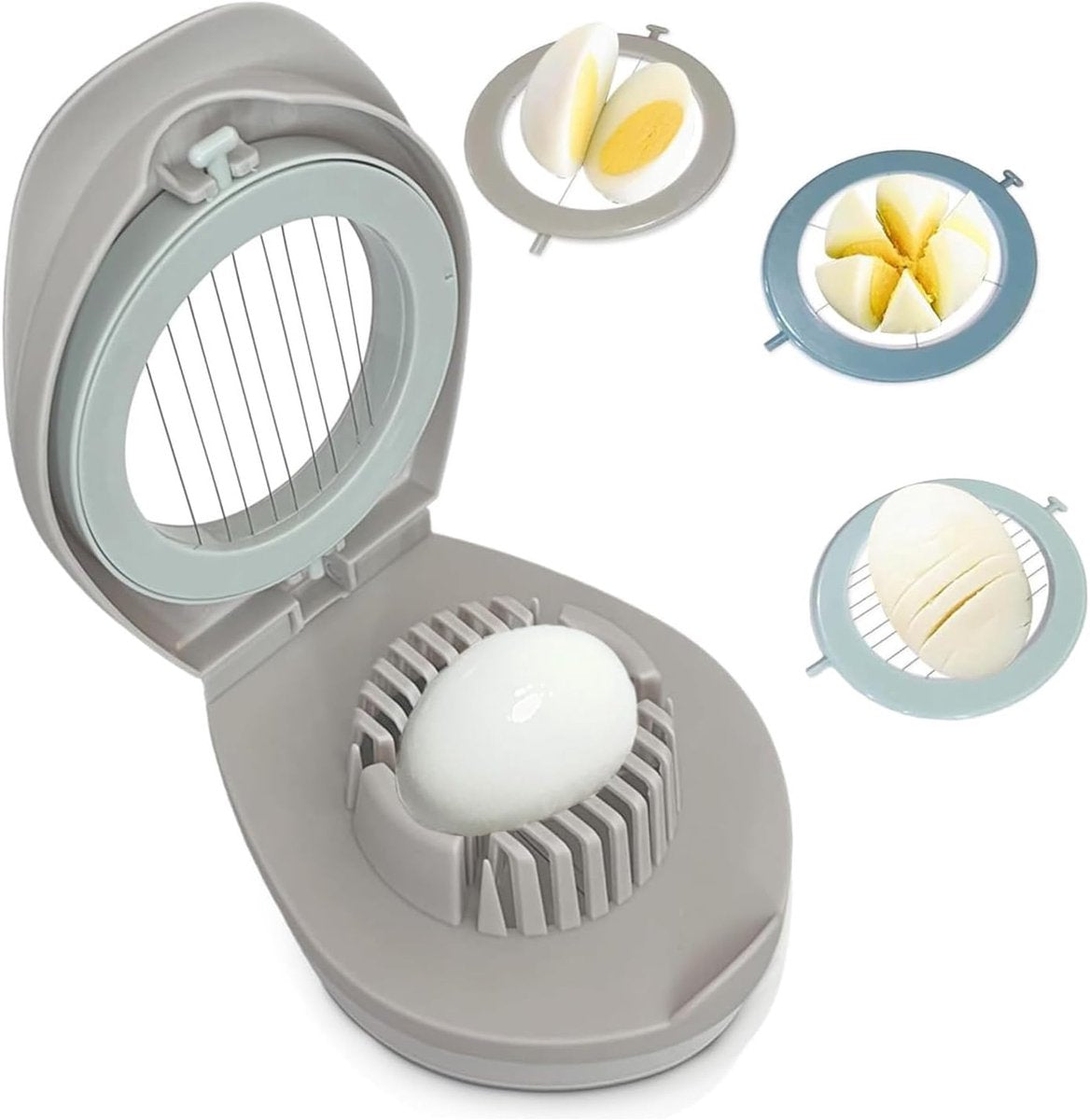 Egg slicer - stainless steel egg slicer - Suitable for slicing eggs - Multifunctional egg slicer - Comes with storage box - Also suitable for slicing eggs, strawberries, and other soft fruit.