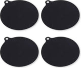 Induction Protector - Pan Coaster - Set of 4 - 22CM - Resistant up to 240 ºC - Silicone - Black