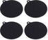 Induction Protector - Pan Coaster - Set of 4 - 22CM - Resistant up to 240 ºC - Silicone - Black