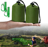 Emergency Sleeping Bag - 2 Pieces - Emergency Blanket - Waterproof Survival Blanket - 210*90cm - PE - Rescue Blanket - Insulation Blanket - Survival Sleeping Bag - Emergency Sleeping Bag - Emergency Tent - Emergency Tent - Outdoors/Walking/Camping/Hiking 