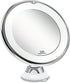 Ultra LED Makeup Mirror with Lighting and 10x Magnification - Shaving Mirror with Suction Cup - 360° Adjustable – Wireless 3 AAA Batteries