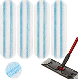 4-pack, mop pad replacement suitable for O Cedar H2prO mop system, mop head replacement suitable for O-Cedar/Vileda H2prO, machine washable, reusable pad replacement for deep cleaning