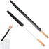 Radiator Brush - 2 Pieces - Flexible Radiator Brush - Dust-Binding Brush - Heating Cleaning Brush/Rapid Brush - Heating Scrub Brush - Handy - With Handle - Long Handle - Multifunctional - For Dry and Wet Cleaning - Black - 70/75cm