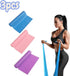 3 pieces - Resistance bands - Silicone exercise bands - With different resistance intensities - Silicone exercise bands - Exercise bands for training, physiotherapy, stretching, recovery, Pilates, rehabilitation and yoga