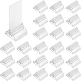 Acrylic Stand - 36 Pieces - Photo Stand - Card Holder - Acrylic Place Card Holders - Plastic - Coin Stand - Photo Holder - Menu Card Holder, Photo Holder with Slot - Table Card Holder - For Table Numbers, Name Cards, Wedding Cards - Photo Displays