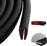 U-shaped rubber seal - Rubber profile - Flexible U-shaped rubber profile - Door edge protection strip - Snap-on rubber - Edge protection - Door panel protection - Baby safety - Table corner (3 m - 2 mm)