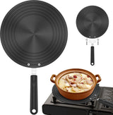 Adapter - Induction Adapter Plate 24 Cm - Cooktop Protector/Adapter - Heat Spreader Plate - Heat Conduction Plate for Gas Stove - Aluminum Gas Stove Spreader - With Handle - Stove Diffuser - For Protection of Cookware