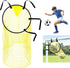 Cross Target with Ball Net - Football Training Equipment - Football Net - Football Goal - Football Kick Net with Adjustable Straps - Football Top Corner Goal Net Goals for Children - Shooting Accuracy Training Practice - Yellow - 1 Piece