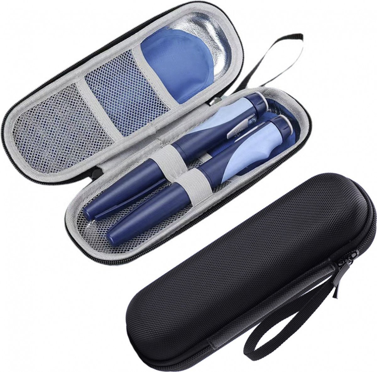 2 Pieces - Diabetes cooler bag - cooler bag - diabetes case - Diabetes bag - diabetes case - insulin syringes - travel case - No gel pack included
