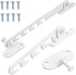 Pieces Window Stopper - Window Limiter - Window Security - Child Lock for Window - Window Tilt Regulator for Adjusting the Window Opening - Suitable for Any Window - Window Lock - Locks for Windows - Child Lock - Safety - Frame Lock - Small Lock - White