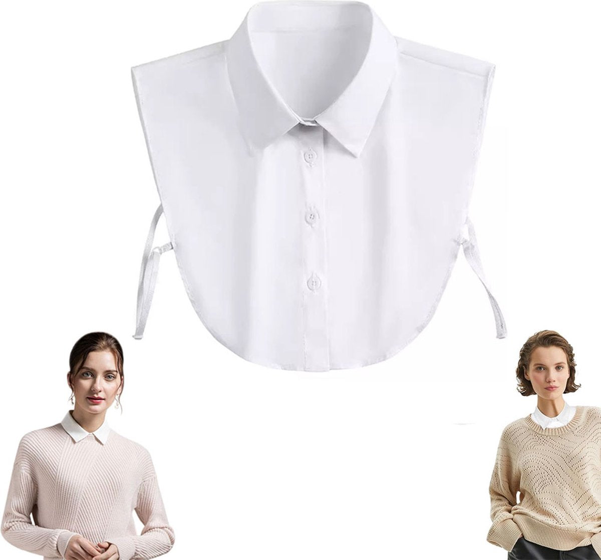 Women's Blouse Collar Detachable Collar White Collar - Detachable Collar - Blouse Collar - Adjustable Pointed Collar - Removable - Collar - Shirt Replacement - Blouse