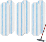 6-Pack - Microfiber mop pad replacement suitable for O Cedar H2pro mop system - Mop head replacement suitable for O-Cedar/Vileda H2pro - Machine washable, Reusable pad replacement - For Deep Cleaning